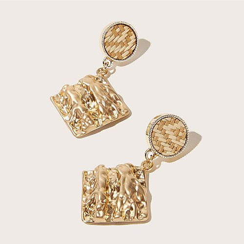 

Women's Couple's Earrings Simple Vintage Earrings Jewelry Gold For Vacation Street 1 Pair