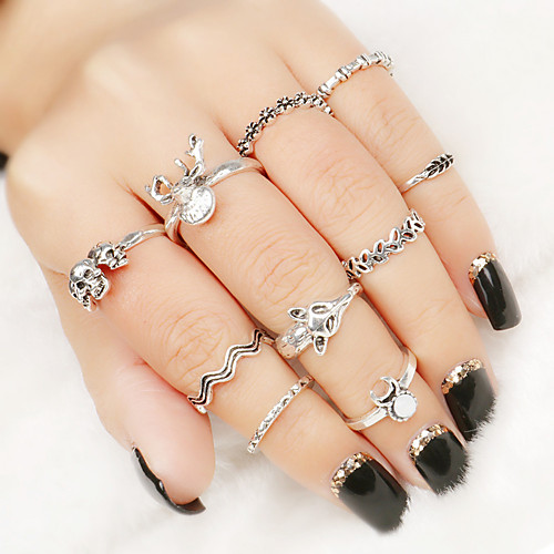 

Women's Ring Silver Alloy Elegant Holiday European Festival Jewelry