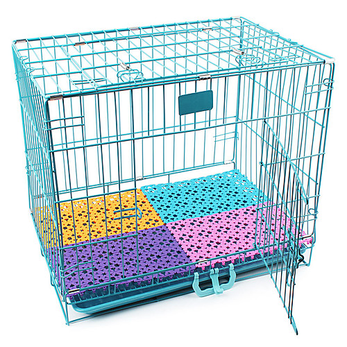 

Dog Cat Cages Pet House Washable Easy to Install Pet Mats & Pads Other Leather Type Lolita Purple Yellow Pink