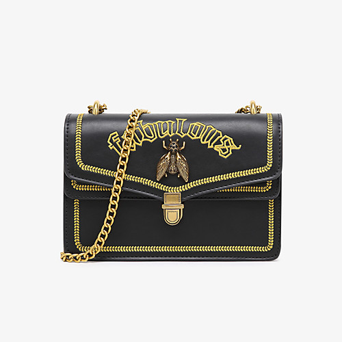

Women's Appliques PU Crossbody Bag Animal White / Black