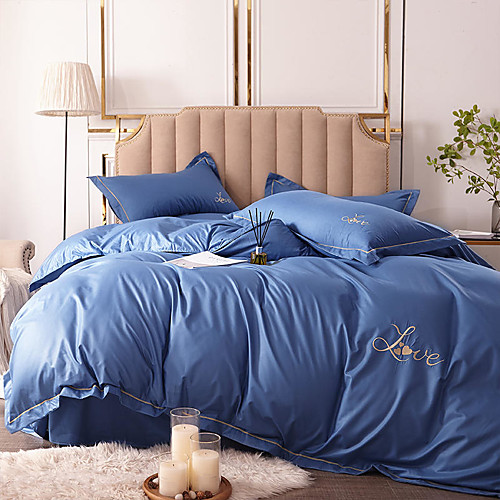 

Goddess Small Money Lace Decorative Quilt Cover 4 Piece Embroidery Piece Bedding Plain Sheets