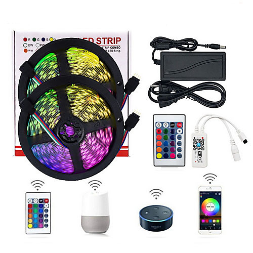 

10m Flexible LED Light Strips 600 LEDs SMD5050 Multi Color Decorative / TV Background 12 V