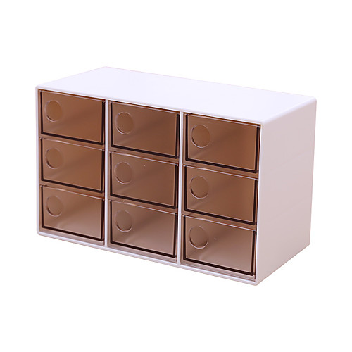 

Nine Grid Fashion Dustproof cosmetic storage Box