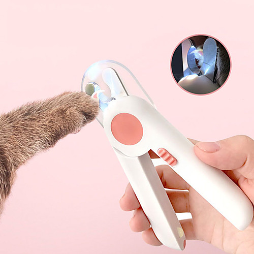 

Dog Cat Cleaning Plastic Nail Clipper Casual Pet Grooming Supplies Pink Blue