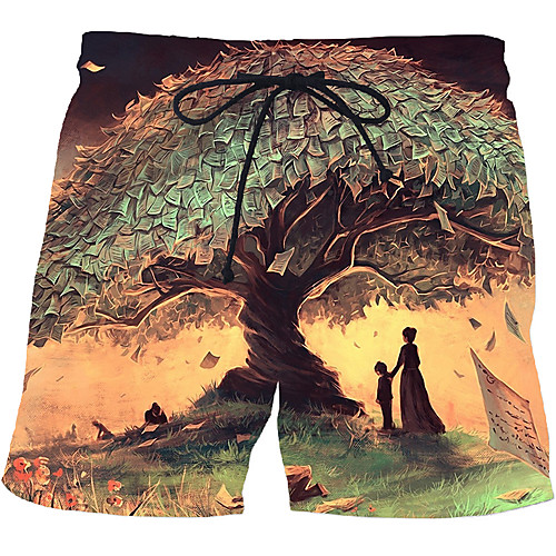 

Men's Sporty / Exaggerated Sweatpants / Shorts Pants - 3D / Geometric Pattern / 3D Print Print Rainbow US32 / UK32 / EU40 US34 / UK34 / EU42 US36 / UK36 / EU44