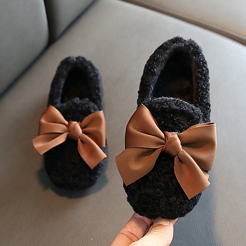 

Girls' Comfort Faux Fur Loafers & Slip-Ons Toddler(9m-4ys) Pink / Khaki / Black Spring