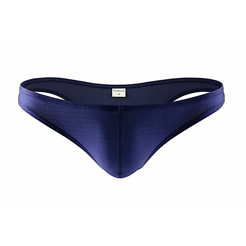 

Men's Basic Briefs Underwear Low Waist Light Blue Green Royal Blue S M L