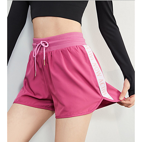 

Women's Sporty Shorts Pants - Solid Colored Red Blue Black S M L