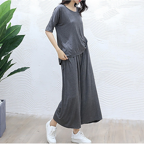 

Women's Suits Nightwear Black Navy Blue Gray XXL XXXL XXXXL