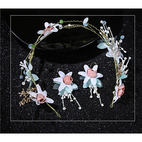 

Headbands / Head Straps / Set Hair Accessories Mixed Material Wigs Accessories Women's / Girls' 1 pcs pcs cm Wedding / Party / Special Occasion Flowers Travel / Fashionable Design / Adorable