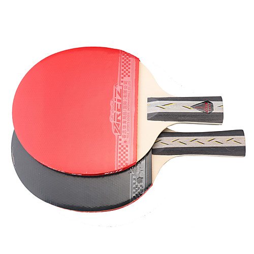 

REIZ REIZ 3 Stars Ping Pang / Table Tennis Rackets Sponge / Wood / Rubber 3 Stars Long Handle / Short Handle Long Handle / Short Handle 1 Table Tennis Bag / 1Ping Pong Paddle - Wearproof Indoor