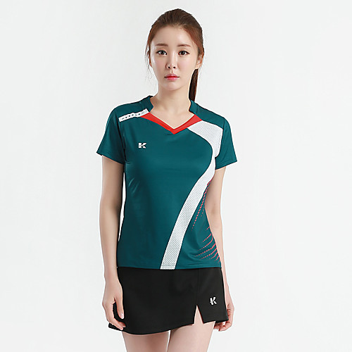 

Women's Tennis Badminton Table Tennis Skirt Tee / T-shirt Clothing Suit Color Block Breathable Quick Dry Soft Autumn / Fall Spring Summer Sports Outdoor / High Elasticity