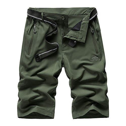 

Men's Hiking Shorts Outdoor Ventilation Ultra Light (UL) Soft Comfortable Shorts Fishing Climbing Traveling Army Green Dark Gray Black M L XL XXL XXXL Loose