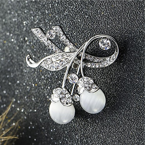 

Women's Brooches Classic Petal Stylish Simple Classic Brooch Jewelry Gold Silver For Party Gift Daily Work Festival
