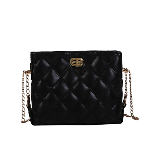 

Women's Chain Polyester / PU Crossbody Bag Solid Color Yellow / Green / White