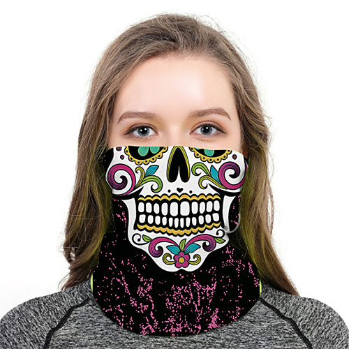 

Women's Bandana Balaclava Neck Gaiter Neck Tube UV Resistant Quick Dry Lightweight Materials Cycling Polyester for Men's Women's Adults / Pollution Protection / Floral Botanical Sunscreen / High Breat