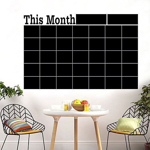 

Shapes Wall Stickers Blackboard Wall Stickers Decorative Wall Stickers, PVC Home Decoration Wall Decal Wall Decoration 1pc