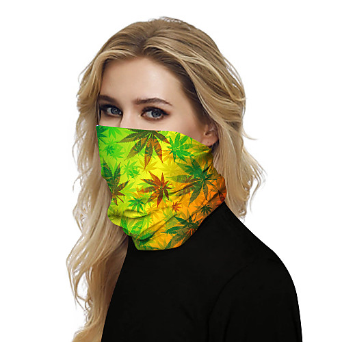 

Women's Bandana Balaclava Neck Gaiter Neck Tube UV Resistant Quick Dry Lightweight Materials Cycling Polyester for Men's Women's Adults / Pollution Protection / Floral Botanical Sunscreen / High Breat