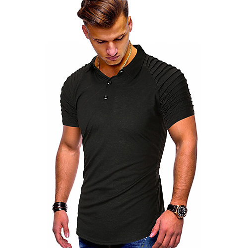 

Men's Daily Sports Polo - Solid Colored Black