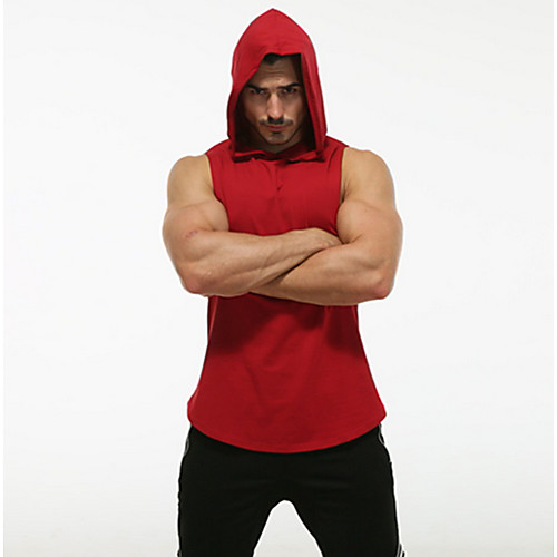 

Men's Casual Hoodie - Solid Colored Hooded Wine US32 / UK32 / EU40
