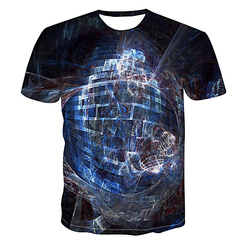 

Men's Daily Basic T-shirt - 3D Blue