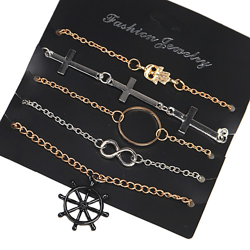 

Women's Bracelet Classic Wedding Birthday Vintage Theme European Trendy Casual / Sporty Ethnic French Alloy Bracelet Jewelry Gold For Date Festival