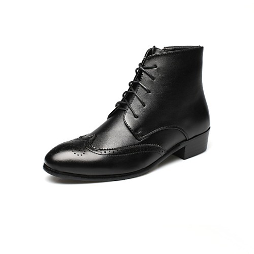 

Men's PU Fall & Winter Boots Booties / Ankle Boots Black