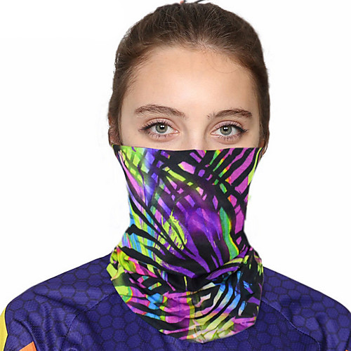 

Women's Bandana Balaclava Neck Gaiter Neck Tube UV Resistant Quick Dry Lightweight Materials Cycling Polyester for Men's Women's Adults / Pollution Protection / Floral Botanical Sunscreen / High Breat