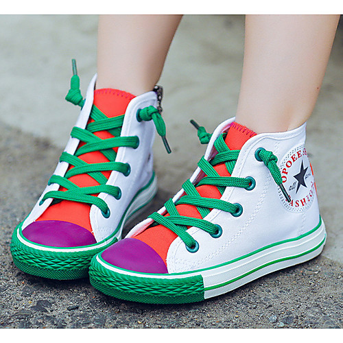 

Girls' Comfort Canvas Flats Big Kids(7years ) Wine / Orange Spring