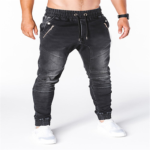 

Men's Basic Jogger Pants - Solid Colored Blue Black US34 / UK34 / EU42 US36 / UK36 / EU44 US38 / UK38 / EU46