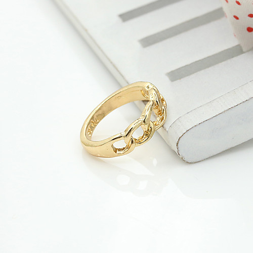 

Women's Ring 1pc Gold Silver Alloy Elegant Holiday European Festival Jewelry
