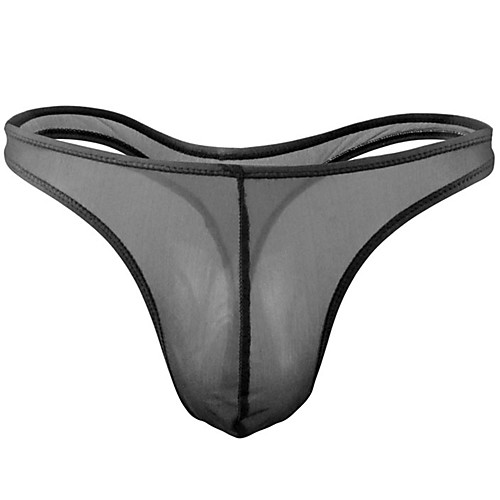 

Men's Mesh G-string Underwear - Normal Low Waist Blushing Pink Red Orange One-Size