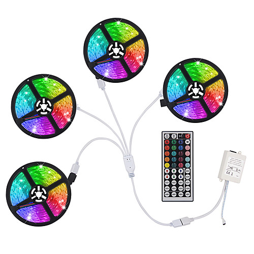 

LOENDE 4x5M Flexible LED Light Strips Light Sets RGB Tiktok Lights 1200 LEDs SMD5050 10mm RGB Tiktok Lights Christmas / New Year's Cuttable / Party / Decorative 12 V