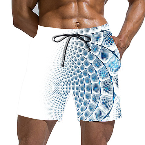 

Men's Sporty / Exaggerated Sweatpants / Shorts Pants - Geometric Pattern / 3D Print Sporty / Print White US32 / UK32 / EU40 US34 / UK34 / EU42 US36 / UK36 / EU44