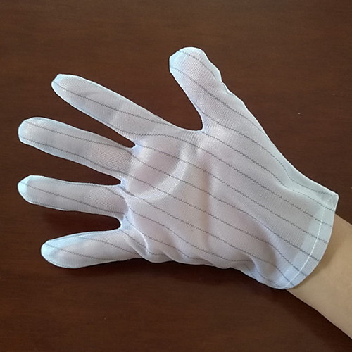 

Anti-static Men's Basic Fingertips Gloves - Striped