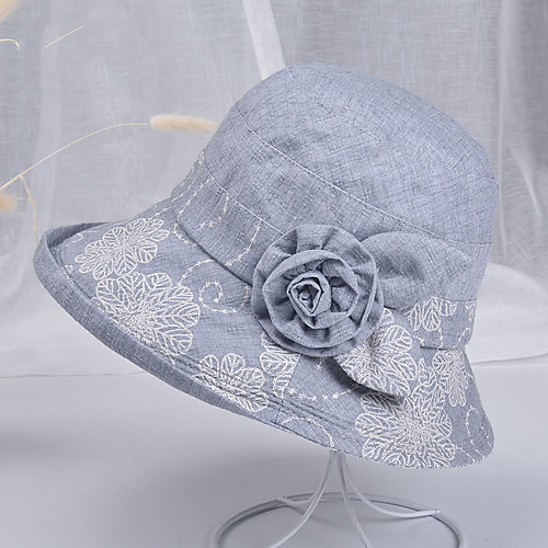 

Fishing Hat Fisherman Hat Hiking Hat Hat 1 PCS Portable Sunscreen UV Resistant Breathable Printing Cotton Autumn / Fall Spring Summer for Women's Camping / Hiking Hunting Fishing Dark Grey Grey Dark