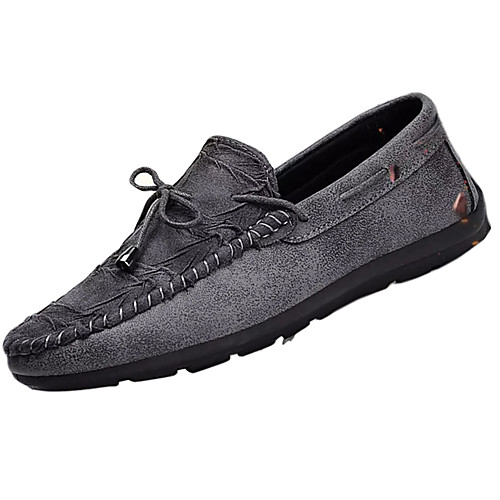 

Men's PU Spring & Summer Casual Loafers & Slip-Ons Non-slipping Brown / Black / Gray