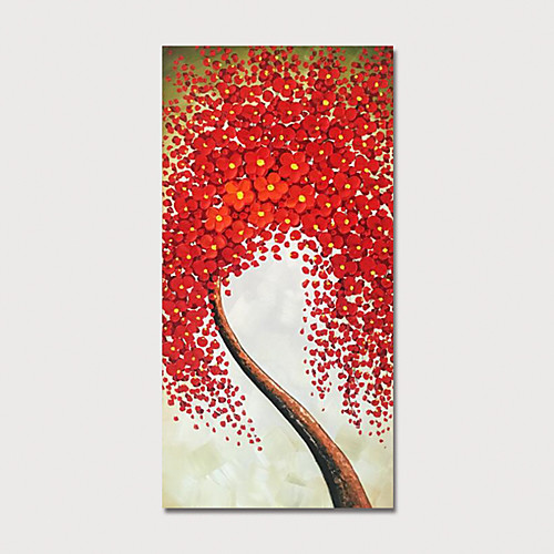 

Hand Painted Canvas Oilpainting Abstract Tree by Knife Home Decoration with Frame Painting Ready to Hang