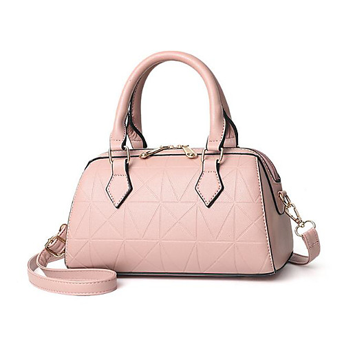 

Women's PU Top Handle Bag Solid Color Yellow / Blushing Pink / Red