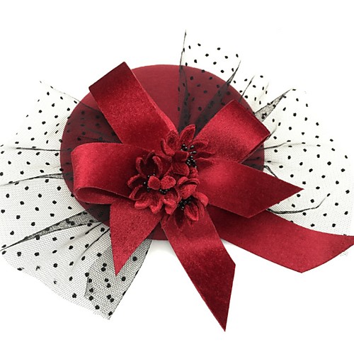 

Net Fascinators with Flower 1 Piece Tea Party / Horse Race Headpiece