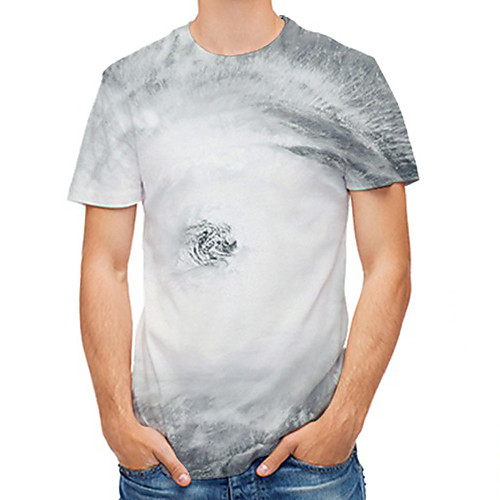 

Men's Daily Basic T-shirt - 3D Print Gray