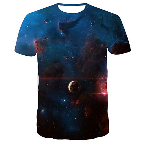 

Men's Daily T-shirt - 3D Print Blue