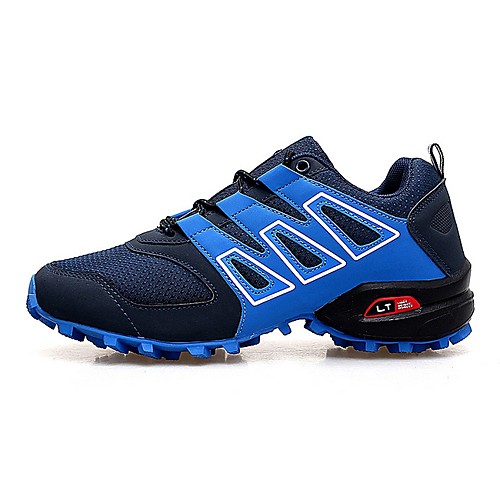 

Men's Mesh Spring & Summer Athletic Shoes Hiking Shoes Non-slipping Color Block Blue / Black / Gray