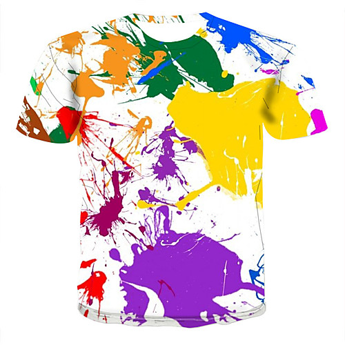 

Men's Daily T-shirt - 3D Rainbow