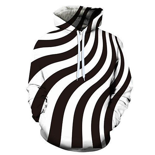 

Men's 3D Print / Casual Hoodie - 3D / Cartoon / Character Black US32 / UK32 / EU40