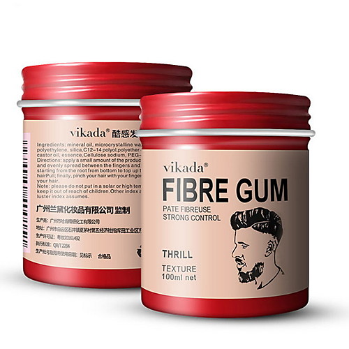 

VIKADA Hair Wax Hair Styling Men's Matte Hair Mud Disposable Lasting Shampoo Moisturizing Hair Oil