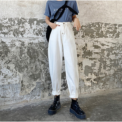 

Women's Basic Bloomers Pants - Solid Colored Beige XS S M