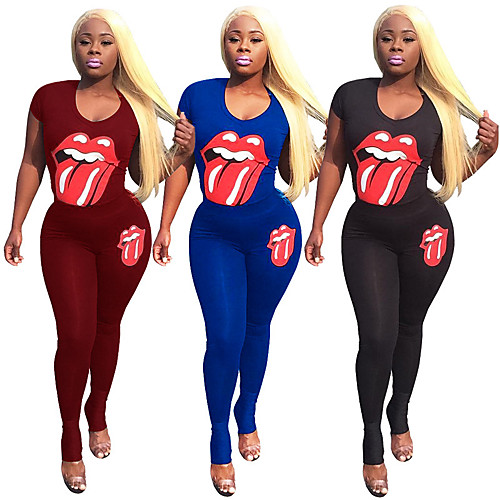 

Women's 2-Piece Drawstring Tracksuit Sweatsuit Jogging Suit 2pcs Round Neck Running Active Training Jogging Breathable Quick Dry Moisture Wicking Sportswear Athletic Clothing Set Short Sleeve