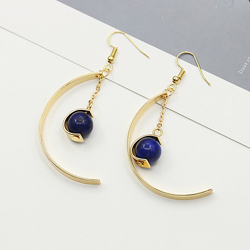 

Women's Earrings Holiday Wedding Birthday Romantic Earrings Jewelry Gold / Blue For Date Street Festival 1 Pair