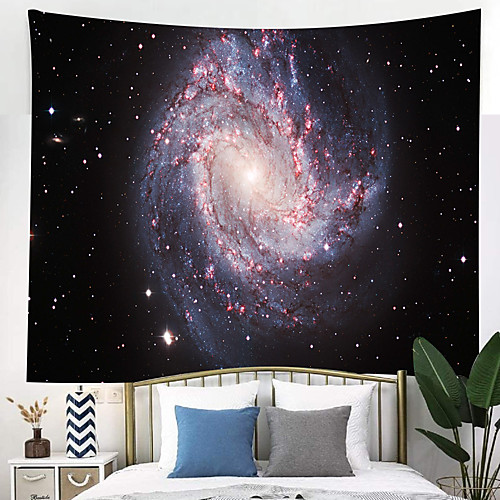 

Outer Space Planet Moon Earth Stars Wall Hanging Wall Tapestry Home Art Decor Wall Decor for Kids Babys Children Bedroom Rooms Ceiling Living Room Nursery School.